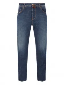 Джинсы с декоративной прострочкой Jacob Cohen, синий