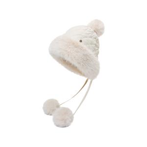 Траппер-шапка из полиэстера для женщин ELLE, pearl бежевый