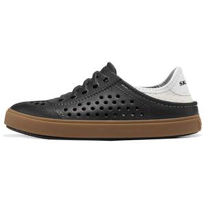 Skechers Kids Сандалии Abrasion Resistant Breathable Slip Resistant Low Top Sandal Black/White Kids'