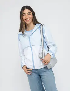 Ветровка U.S. Polo Assn Color Block Hooded, голубой