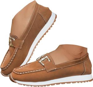 Женские слипоны Hbeylia Fall Loafers 2025, элегантные повседневные туфли на плоской подошве, удобная обувь для ходьбы с круглым носком, деловые офисные туфли, комфортные ортопедические кроссовки с поддержкой свода стопы, лодочные туфли, A3-Brown