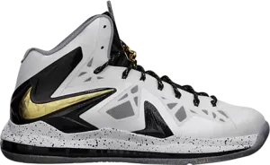 Кроссовки Nike LeBron 10 P.S. Elite+ 'White Gold Black', белый