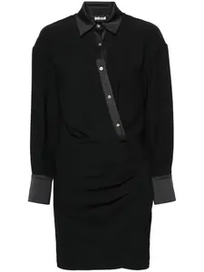 Креповое платье мини Just Cavalli, черный