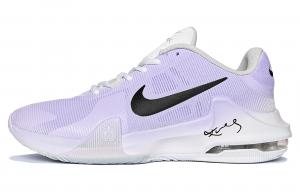 Nike Баскетбольные кроссовки Air Max Impact 4 Lunar Post, Night Island Mist Shock Absorbers, низкие, мужские, фиолетово-белые