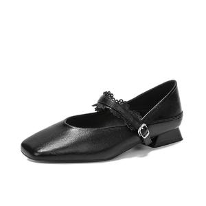 Будто ступая по ровной земле, туфли Мэри Джейн женские Bamiti, Black