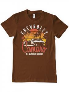 Футболка Chevrolet Sunset T-Shirt коричневого цвета Camaro