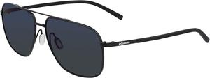 Columbia мужские солнцезащитные очки Mist Trail Pilot, Matte Black/Blue Mirror Lens