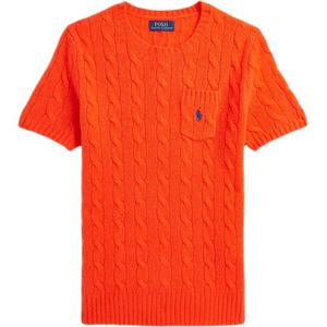 Короткий свитер Polo Ralph Lauren, оранжевый