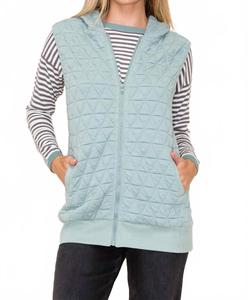 Винли длинный жилет в дымчатом нефрите STACCATO, Smoky Jade