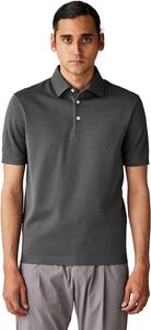 Мужская рубашка поло Herno JPL00125U, современный трикотажный материал, темно-серый