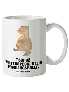 Кружка XL Выдра с надписью на белом фоне Mr. & Mrs. Panda