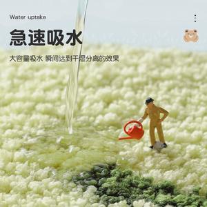 Dajiang Ковер для ванной комнаты 50х80 см, впитывающий, не скользящий, Yuanqi Bear, из плотного вельвета, не линяет