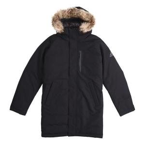 Пуховик adidas Utility Down PK Outdoor mid-length hooded down Jacket Black, черный