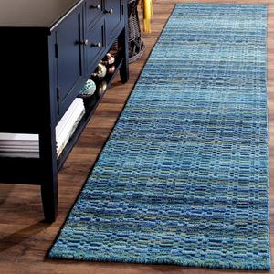 Ковер-дорожка SAFAVIEH, 69 x 244 см, Himalaya Collection, Blue & Multi, ручная работа из шерсти, идеально для помещений с высокой проходимостью в гостиной, спальне (HIM707A)