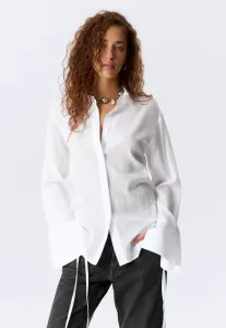 Рубашка с открытой спиной Weekday, White