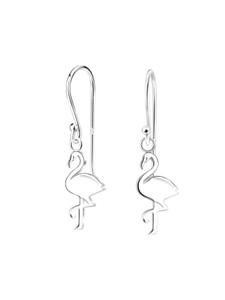 Alexander York Серьги «Фламинго» из серебра 925 пробы, комплект из двух серебряных элементов