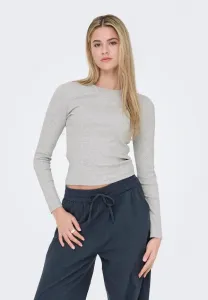 Футболка с длинными рукавами onlval life oneck jrs Only, Light Grey Melange