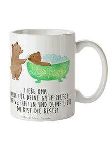 Кружка для купания Бабушка с надписью на белом фоне Mr. & Mrs. Panda