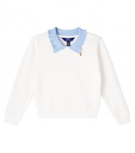 Хлопковый поло-свитер с махровым ворсом Polo Ralph Lauren Kids, Nevis