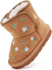 Сапожки BMCiTYBM для девочек и мальчиков, зимние утепленные мехом, для малышей (новорожденные/младенцы/дети младшего возраста), 93-Camel