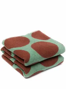 Трикотажное одеяло в горох colville, зеленый