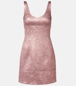 Элегантное мини-платье Einna с цветочным жаккардовым узором Emilia Wickstead, розовый