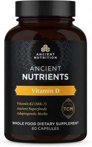 Добавка витамина D от Ancient Nutrition, 5000 МЕ, 60 капсул