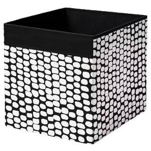 Коробка для хранения Ikea Drona 33X38X33 см, черный/белый