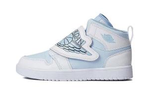 Jordan Air Jordan 1 Детские баскетбольные кроссовки BP, White/Blue