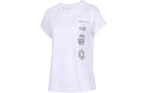 Футболка с рукавом реглан женская белая Adidas Neo