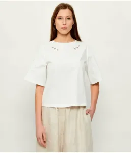 Блузка WKDTARGA relaxed fit Weekend Maxmara, белый