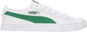 Кроссовки Puma Smash v2 Vulc CV White Amazon Green, белый