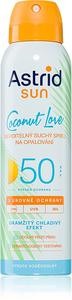 Охлаждающий нелипкий солнцезащитный спрей Sun Coco Love SPF 50 Astrid, didelė apsauga nuo saulės 150 мл