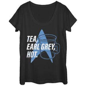 Чайная футболка Star Trek Next Generation для юниоров Earl Grey с круглым вырезом Licensed Character