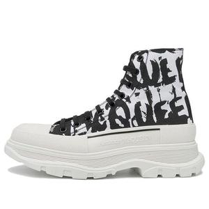 Кроссовки tread slick graffiti boots 'white black cream' Alexander Mcqueen, белый
