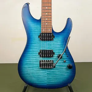 Электрогитара Ibanez AZ24S1F, прозрачный бирюзовый градиент