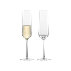 Секционные бокалы Sektgläser Pure 209 ml 2er Set прозрачные Zwiesel Glas, прозрачный