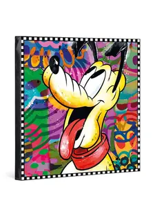 Картина "Плутон навсегда и всегда" 50 см x 50 см Egan, желтый