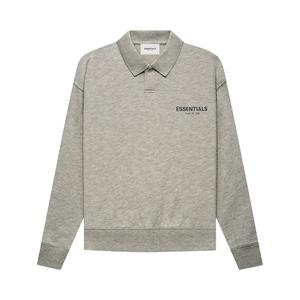 Детская футболка-поло с длинными рукавами Fear of God Essentials, цвет Овсянка