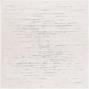 Ковер SAFAVIEH, 201 x 201 см, Neptune Collection, Ivory & Grey, геометрический рисунок, без сваливания и простой в уходе, идеален для помещений с высокой проходимостью: гостиная, спальня, столовая (NPE862A-7SQ)