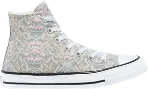 Кроссовки Converse Wmns Chuck Taylor All Star High Snake Print, серый