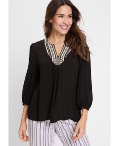 Блузка-туника в стиле бохо Olsen, Black
