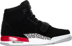 Кроссовки Jordan Legacy 312 GS Black Fire Red, черный