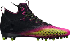 Бутсы Under Armour Spotlight Clone 3.0 MC Black Rebel Pink, черный