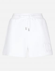 Шорты из джерси с тиснетым логотипом dg Dolce & Gabbana, белый