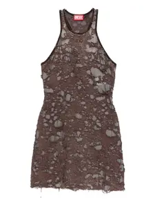 Потертое платье DIESEL, коричневый