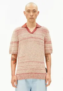 Рубашка поло Armedangels, Tabasco Red-Oatmilk-Sunflower