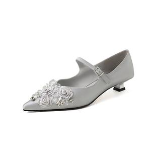 Hongyanglin Женские повседневные туфли-лодочки серые, цвет Gray