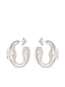Серьги-кольца PATOU, серебяный