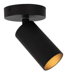 Потолочный точечный светильник Lucide CLUBS, черный